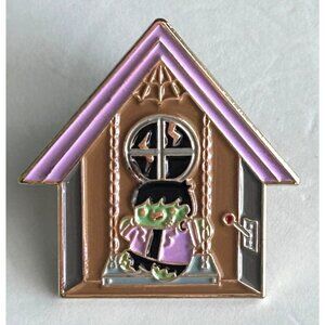 Bright Bat Design Pin Haunted House Blind Enamel  Lapel Pin Frankenstein Hallowe
